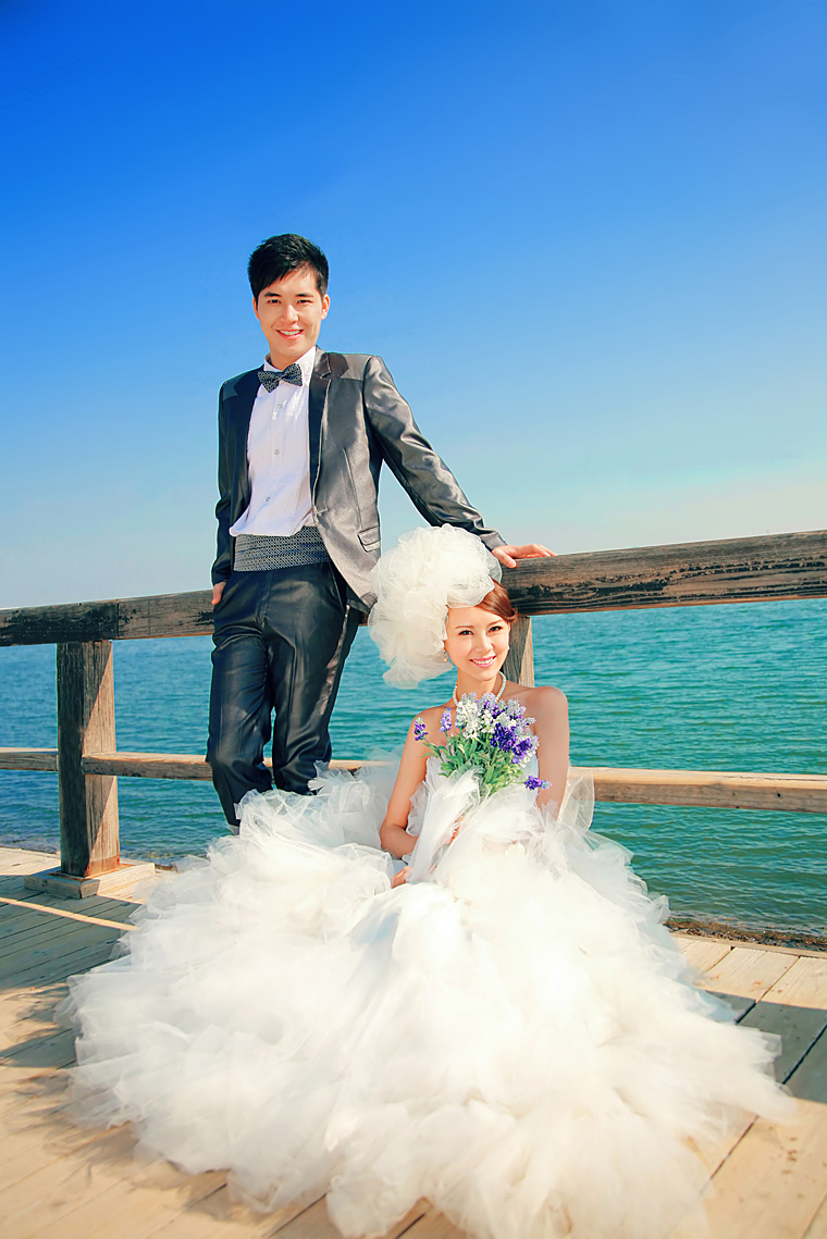 梦到照婚纱照_婚纱照风格(3)